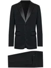 Dsquared2 Miami Virgin Wool Two-pieces Suit With Satin Lapels In Black