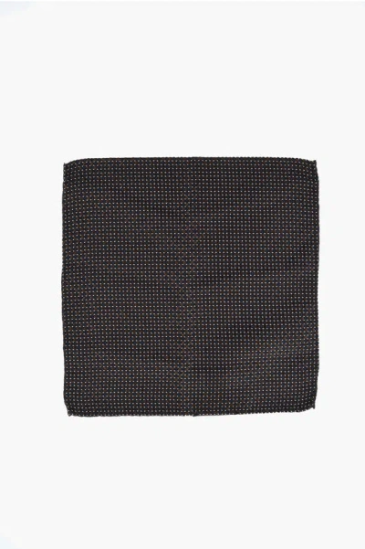 DSQUARED2 MICRO CHECKED SILK POCKET SQUARE