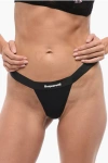 Dsquared2 Microfiber Thong Slip With Logoed Waistband