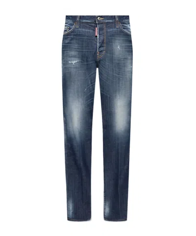 DSQUARED2 DSQUARED2 DISTRESSED STRAIGHT-LEG JEANS