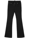 Dsquared2 Mid-rise Flared Jeans In Black