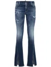 Dsquared2 Halbhohe Schlagjeans In Blau