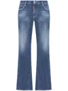 Dsquared2 Mid-rise Flared Jeans In Blue
