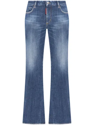 DSQUARED2 MID-RISE FLARED JEANS