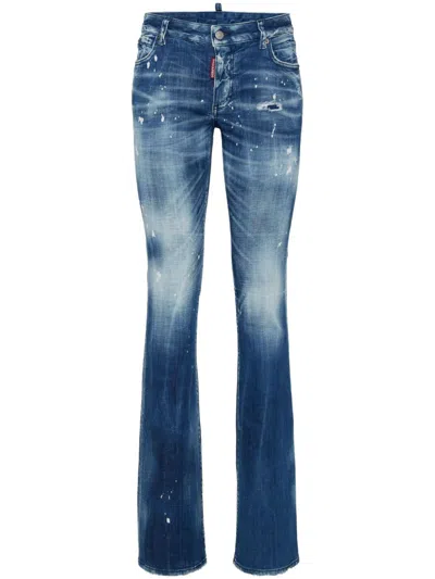 DSQUARED2 MID-RISE FLARED JEANS