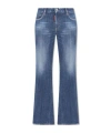Dsquared2 Mid-rise Flared Jeans In Blue