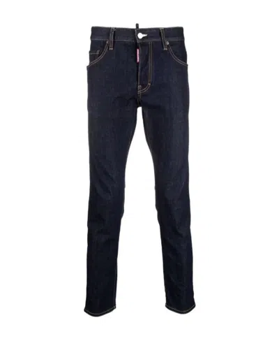 Dsquared2 Dark Rinse Wash Cool Guy Jeans In Navy Blue