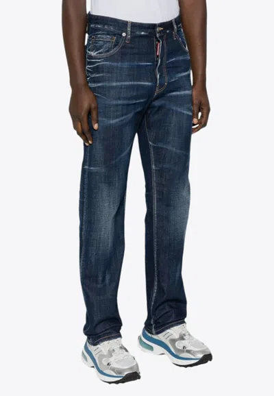 Dsquared2 Mid-rise Skinny Jeans In Blue