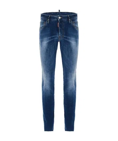 Dsquared2 Mid-rise Skinny Jeans In Blue