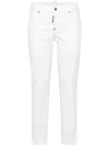 Dsquared2 Skinny Jeans With Classic Five-pocket Design In White
