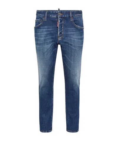 DSQUARED2 DSQUARED2 MID-RISE SLIM-LEG DISTRESSED JEANS