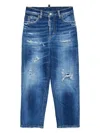 Dsquared2 Mid-rise Straight-leg Jeans In 蓝色