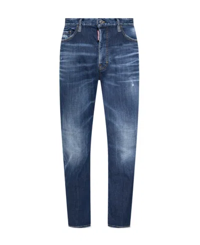 Dsquared2 Mid-rise Straight-leg Jeans In White
