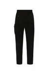 Dsquared2 Mid-rise Tapered Cargo Trousers In Black