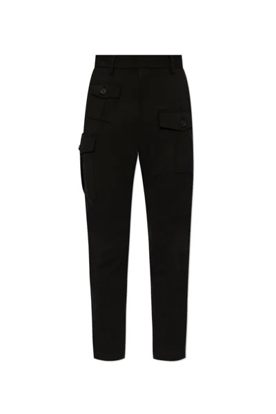 DSQUARED2 MID-RISE TAPERED CARGO TROUSERS