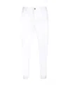 Dsquared2 Mid-rise Tapered Trousers In White
