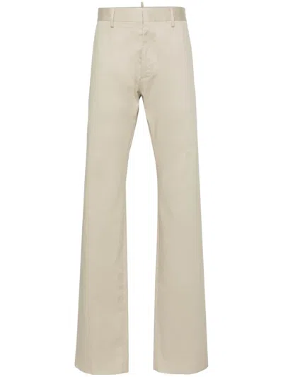 Dsquared2 Panama Straight-leg Pants In 中性色
