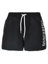Dsquared2 Medium And Long Boxer Swimsuit In Black