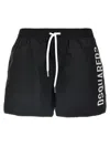 Dsquared2 Medium And Long Boxer Swimsuit In Black