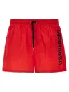 Dsquared2 Swim Trunks Mid-length Elastic Waistband In Red