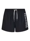 Dsquared2 Elastic-waistband Logo Swim Shorts In Black