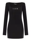 Dsquared2 Women Black Cotton Stretch Suit In Black
