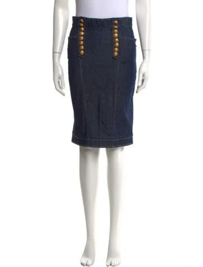 Pre-owned Dsquared2 Midi Length Skirt In Blue