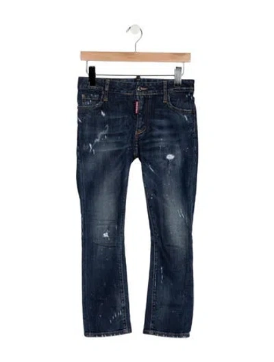 Pre-owned Dsquared2 Mid-rise Flared Jeans In Blue