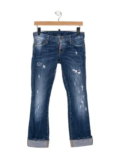 Pre-owned Dsquared2 Mid-rise Flared Jeans In Blue