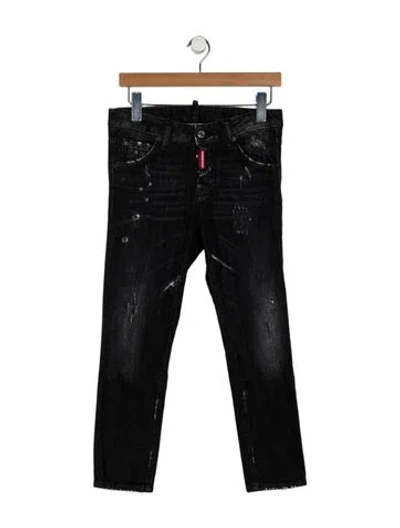 Pre-owned Dsquared2 Mid-rise Skinny Leg Jeans In Black