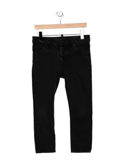Pre-owned Dsquared2 Mid-rise Skinny Leg Jeans In Black