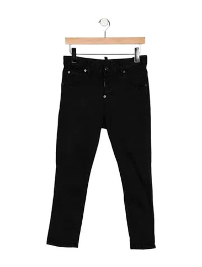 Pre-owned Dsquared2 Mid-rise Skinny Leg Jeans In Black
