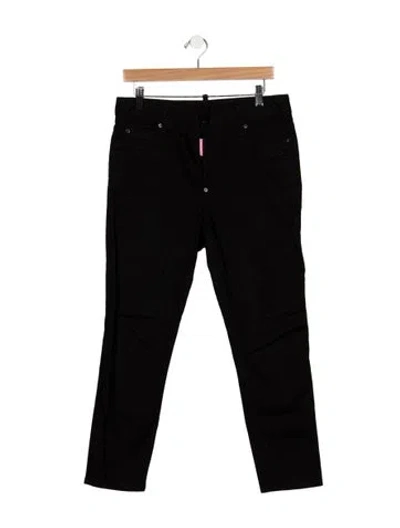 Pre-owned Dsquared2 Mid-rise Skinny Leg Jeans In Black