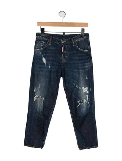 Pre-owned Dsquared2 Mid-rise Skinny Leg Jeans In Blue