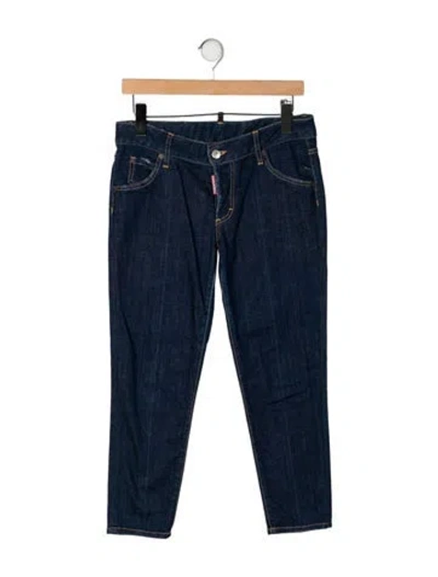 Pre-owned Dsquared2 Mid-rise Skinny Leg Jeans In Blue