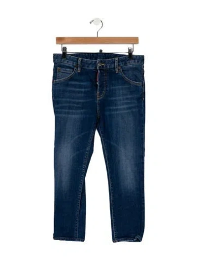 Pre-owned Dsquared2 Mid-rise Skinny Leg Jeans In Blue
