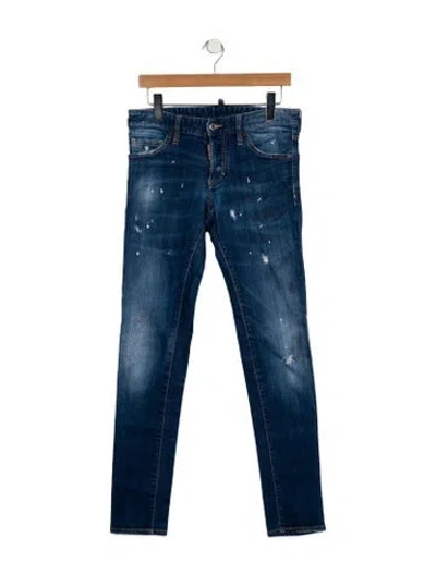 Pre-owned Dsquared2 Mid-rise Skinny Leg Jeans In Blue