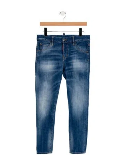 Pre-owned Dsquared2 Mid-rise Skinny Leg Jeans In Blue