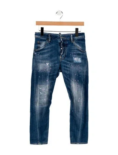 Pre-owned Dsquared2 Mid-rise Skinny Leg Jeans In Blue