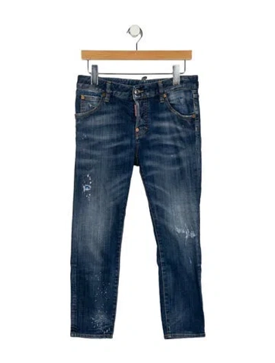 Pre-owned Dsquared2 Mid-rise Skinny Leg Jeans In Blue