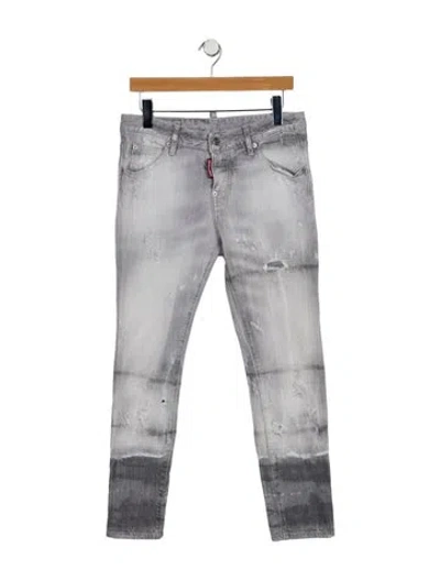 Pre-owned Dsquared2 Mid-rise Skinny Leg Jeans In Blue