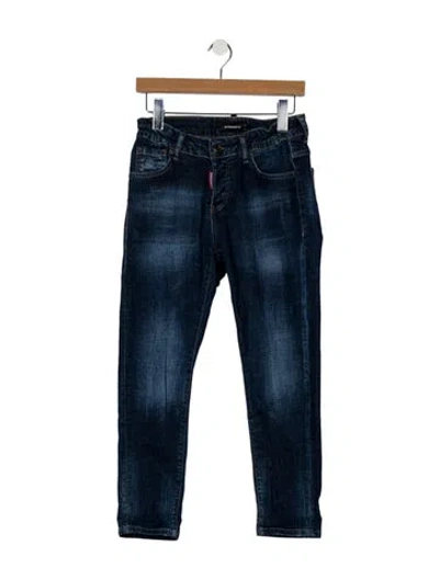 Pre-owned Dsquared2 Mid-rise Skinny Leg Jeans In Blue