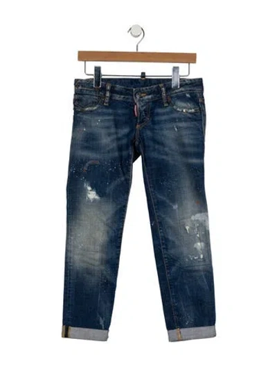 Pre-owned Dsquared2 Mid-rise Skinny Leg Jeans In Blue