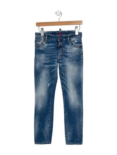 Pre-owned Dsquared2 Mid-rise Skinny Leg Jeans In Blue