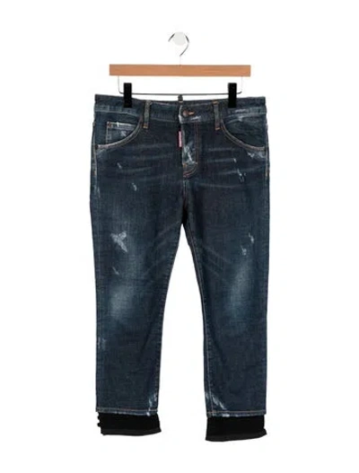 Pre-owned Dsquared2 Mid-rise Skinny Leg Jeans In Blue