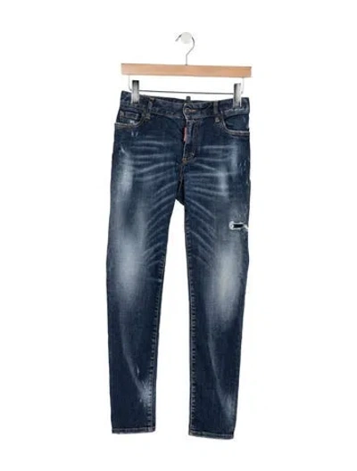 Pre-owned Dsquared2 Mid-rise Skinny Leg Jeans In Blue