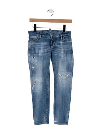 Pre-owned Dsquared2 Mid-rise Skinny Leg Jeans In Blue