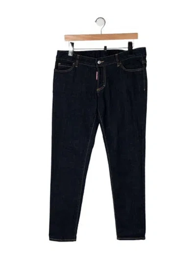 Pre-owned Dsquared2 Mid-rise Skinny Leg Jeans In Blue