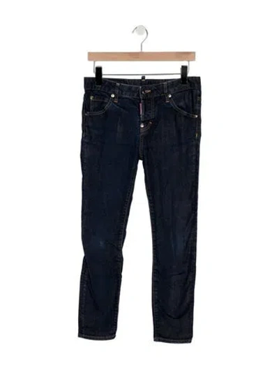 Pre-owned Dsquared2 Mid-rise Skinny Leg Jeans In Blue