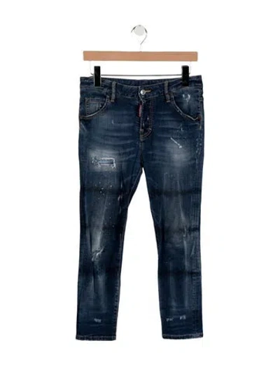 Pre-owned Dsquared2 Mid-rise Skinny Leg Jeans In Blue